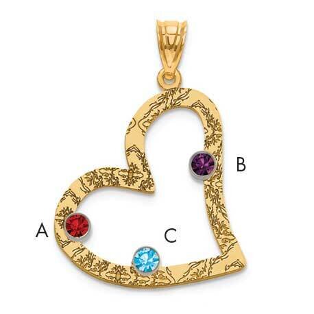 Family Pendant Gold Plated Sterling Silver QMP2/3GP