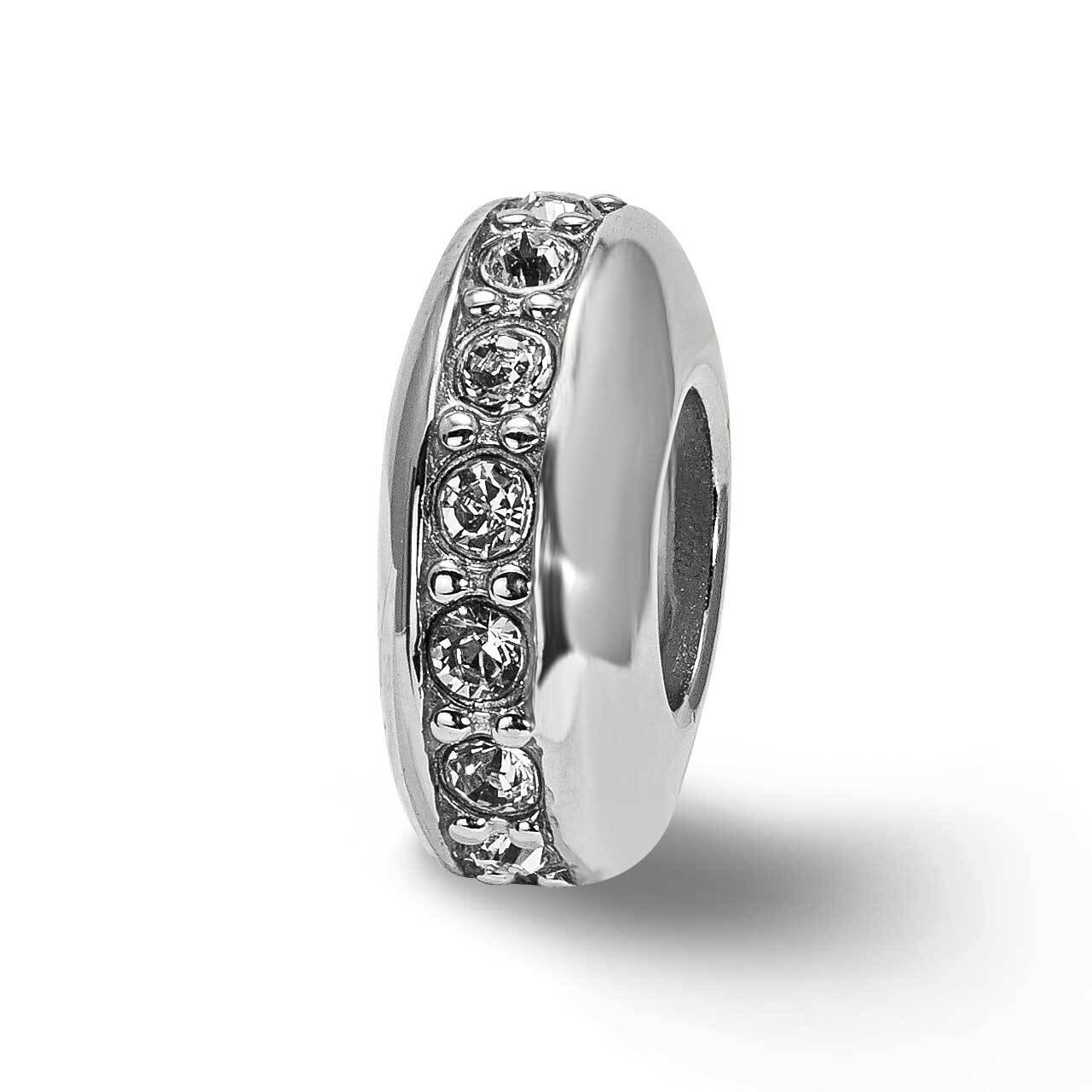 Swarovski Crystal Silicone Gripper Bead Sterling Silver QRS3956, MPN: QRS3956, 191101208577