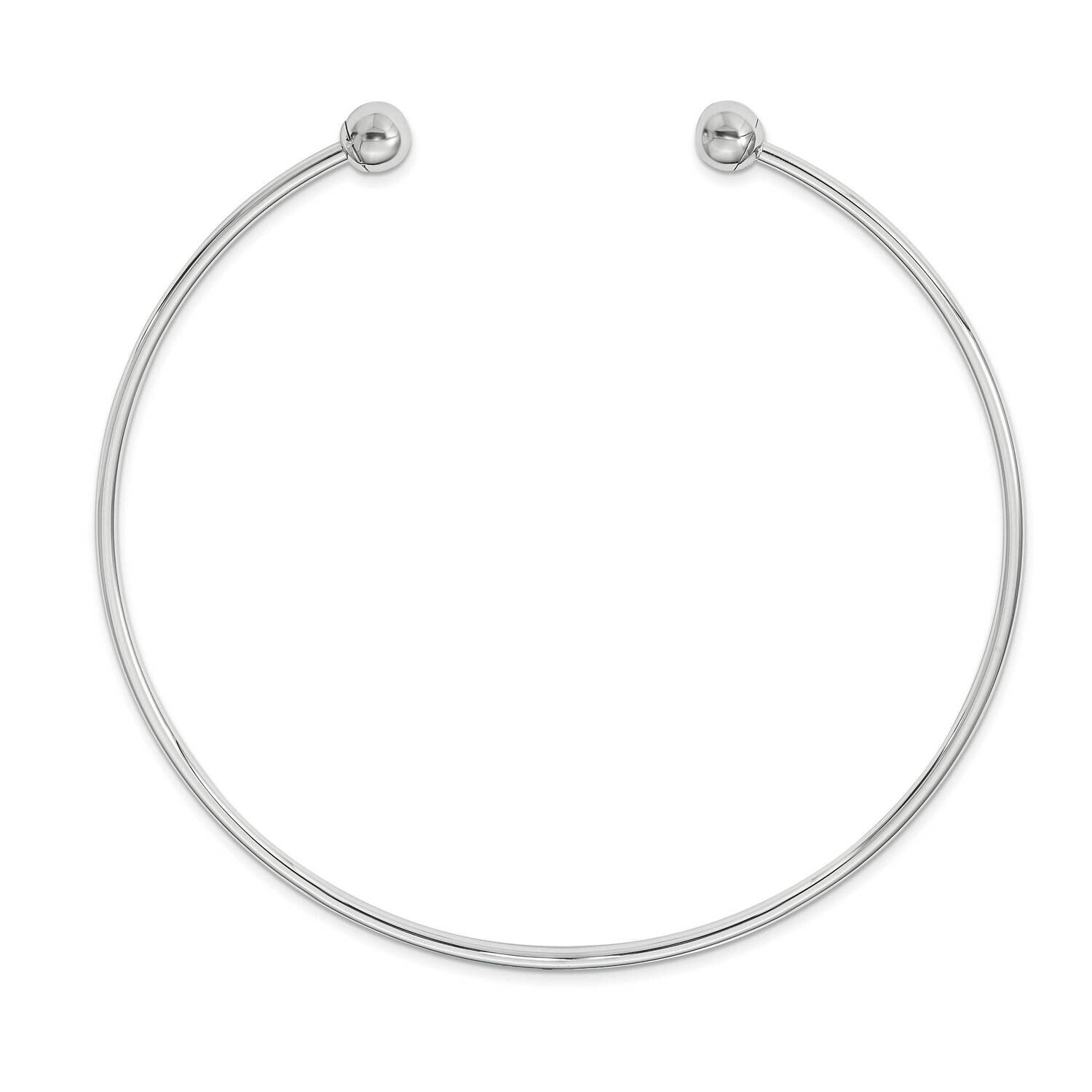 Choker Cuff Necklace Sterling Silver QRS4048, MPN: QRS4048,