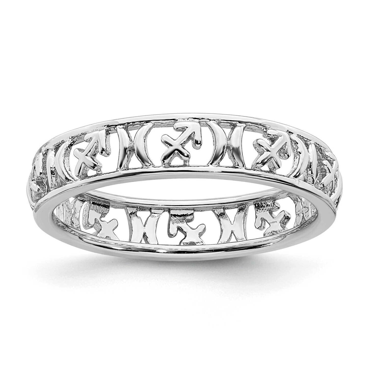 Sagittarius Zodiac Ring Sterling Silver QSK2020, MPN: QSK2020, 191101000454