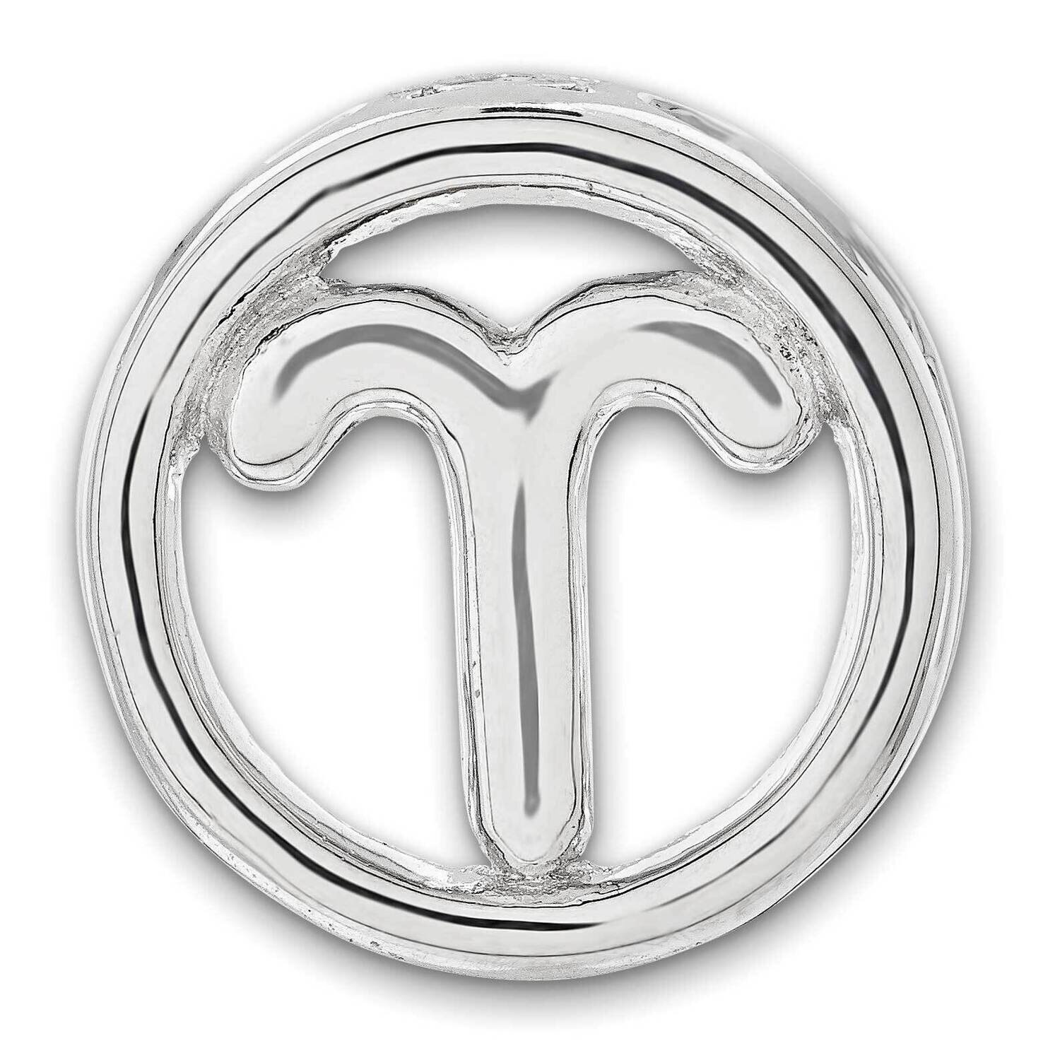 Small Aries Zodiac Pendant Sterling Silver QSK2024, MPN: QSK2024,