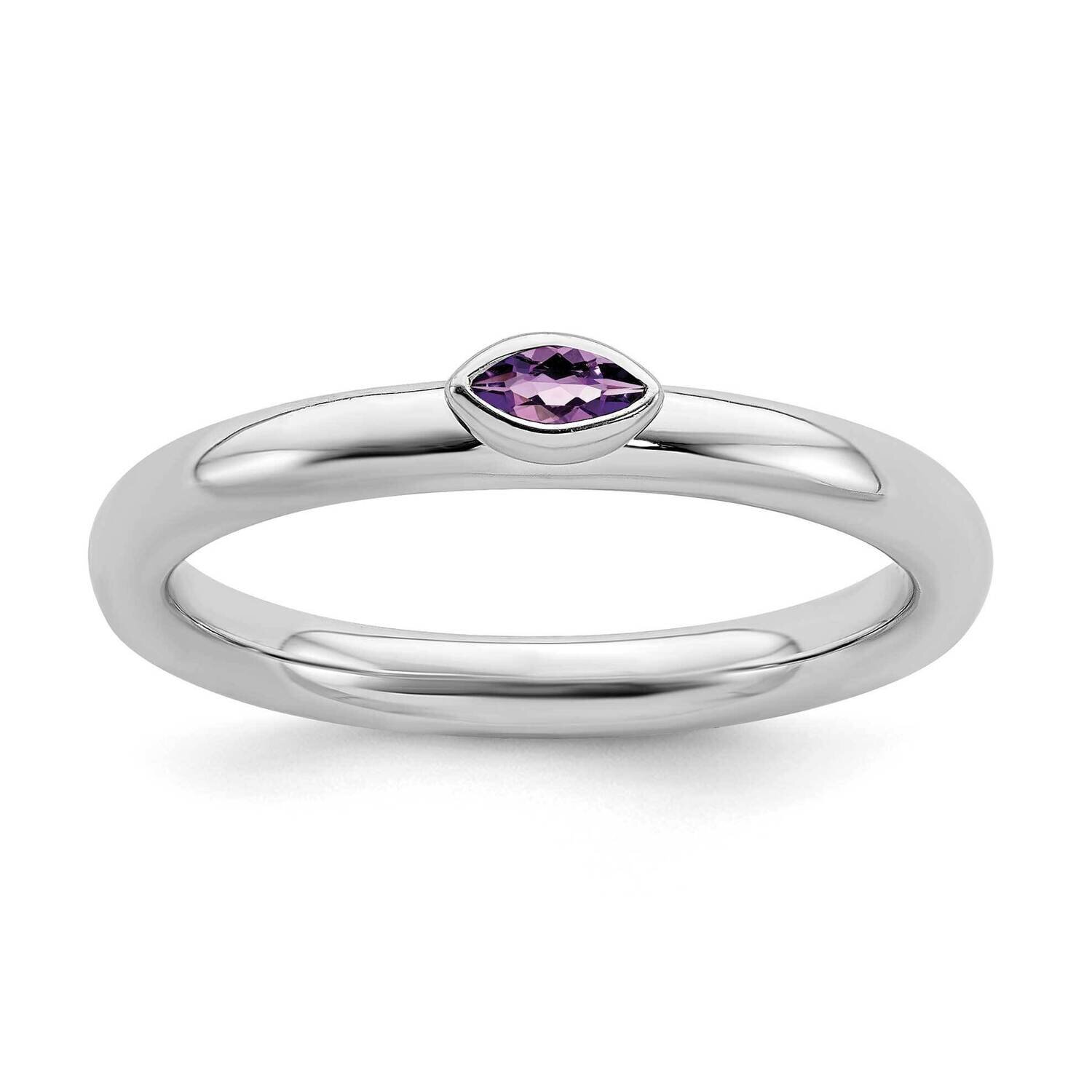 Amethyst Ring Sterling Silver QSK2125, MPN: QSK2125, 191101210907