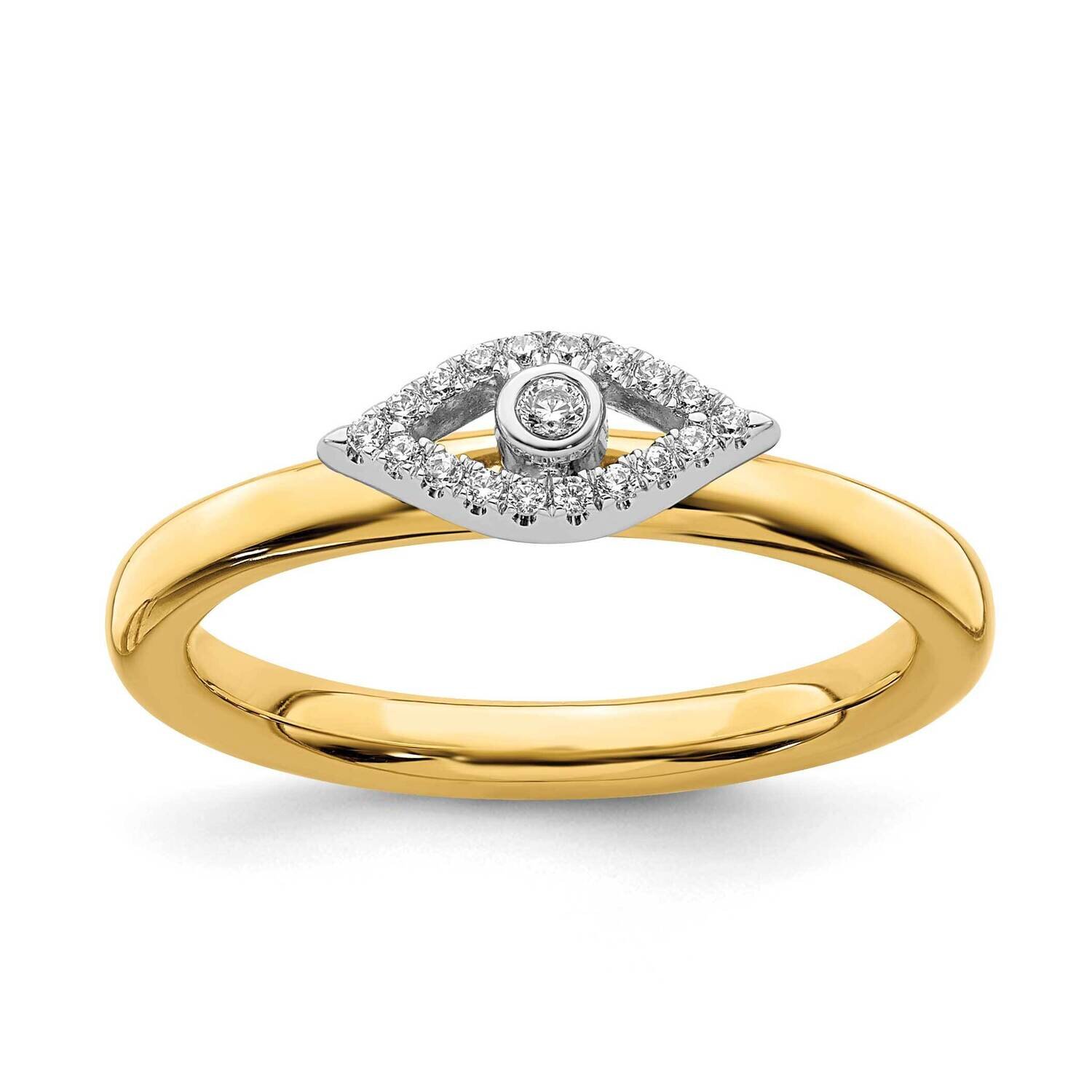 Evil Eye Diamond Ring Sterling Silver QSK2164, MPN: QSK2164, 191101213212