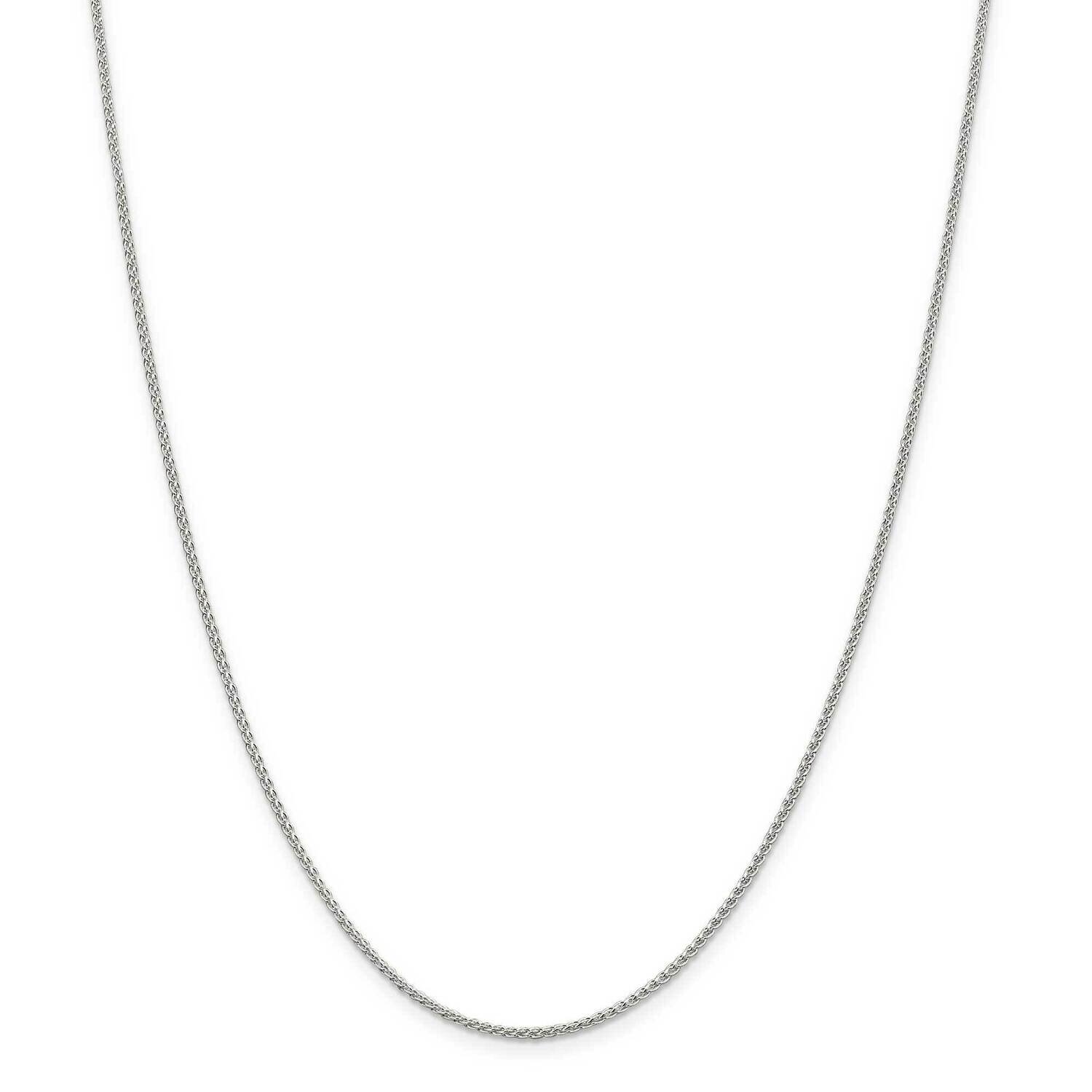 16 Inch 1.50mm Round Spiga Chain Sterling Silver QSP035-16, MPN: QSP035-16, 883957081335
