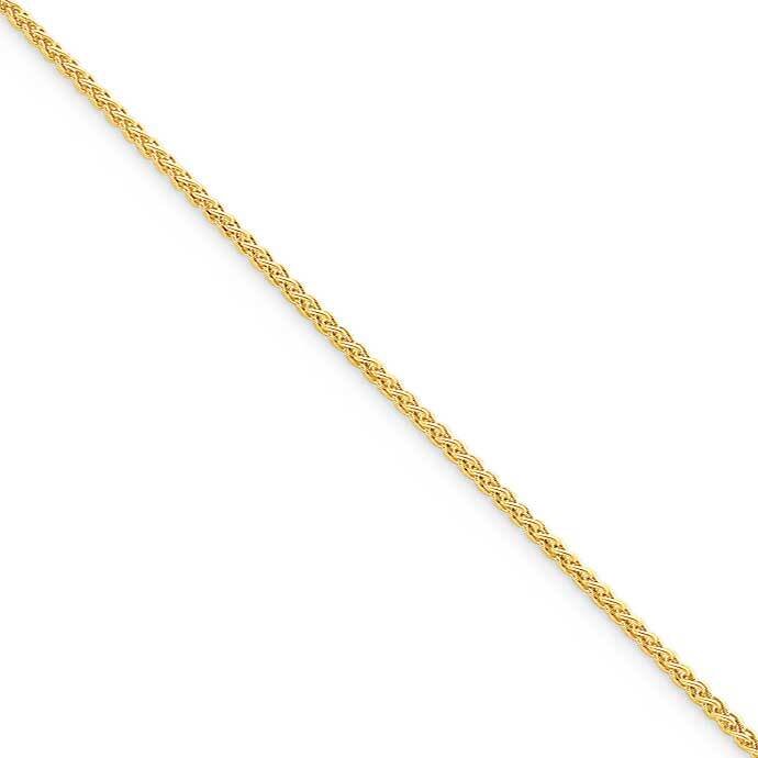 16 Inch Gold-plated 1.50mm Spiga Chain Sterling Silver QSP035G-16, MPN: QSP035G-16, 883957258102