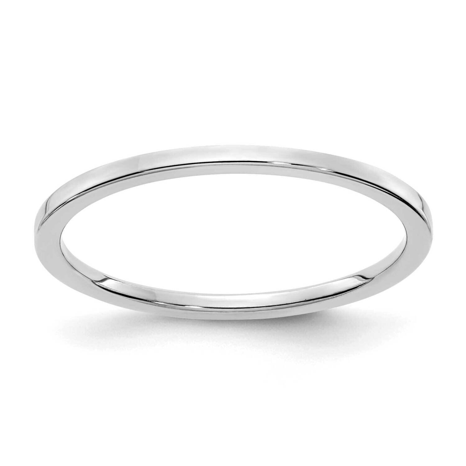 1.2mm Flat Stackable Band 14k White Gold STK16-120W