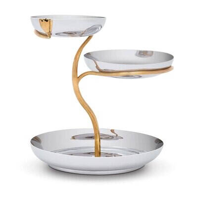L&#39;Objet Deco Leaves 3-Tier Server Large DL17, MPN: DL17, 816279017935