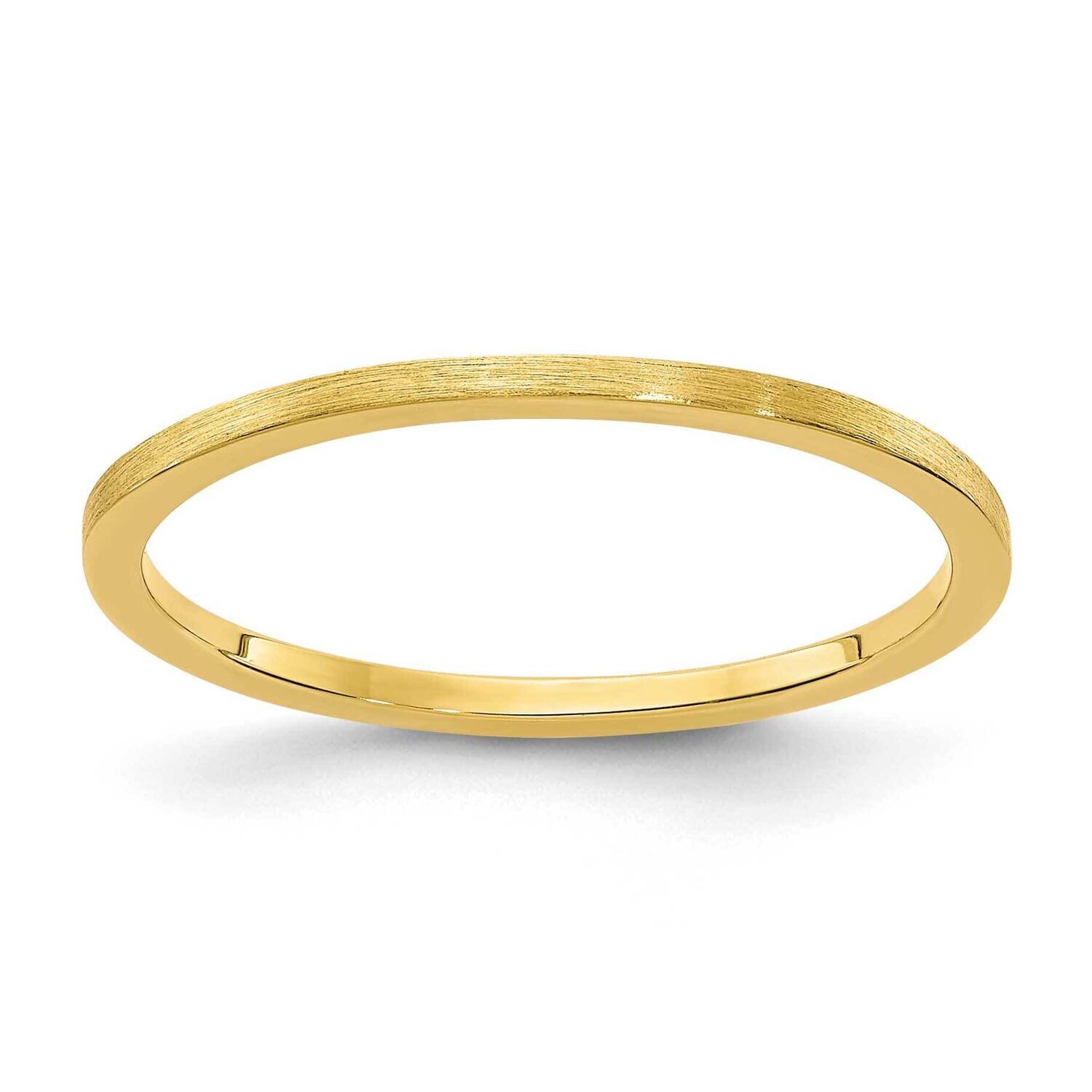 1.2mm Flat Satin Stackable Band 14k Gold STK23-120Y
