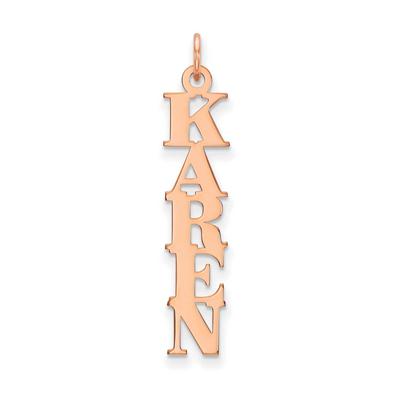 Cut-out Letters Nameplate - Flyer Pg. 4 14k Rose Gold XNA100R, MPN: XNA100R, 191101991073