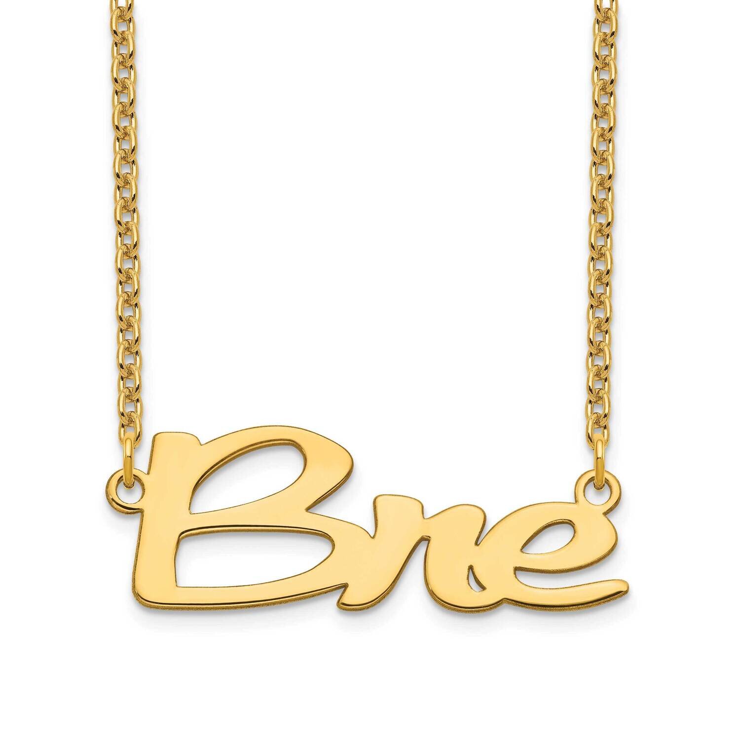 Short Veilchin Nameplate Necklace Gold-plated  XNA1069GP, MPN: XNA1069GP, 191101221163
