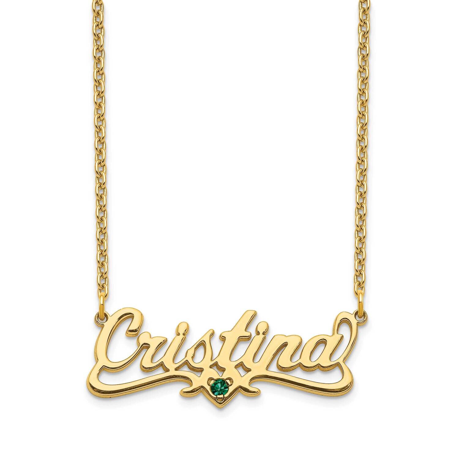 Set Birthstone Nameplate 14k Gold XNA1104Y, MPN: XNA1104Y, 191101992254