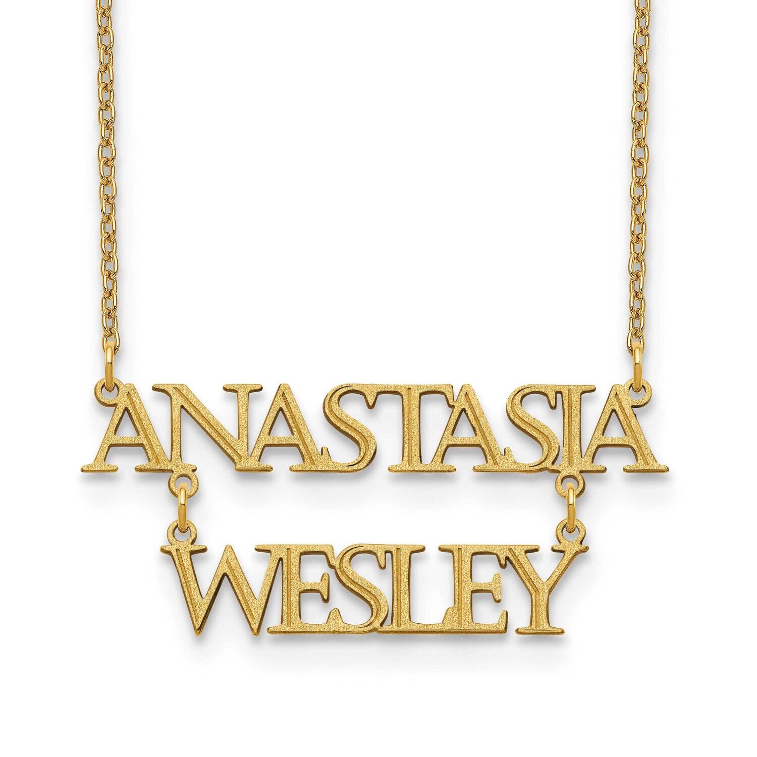 Stacked Nameplate Gold-plated  XNA844GP, MPN: XNA844GP,
