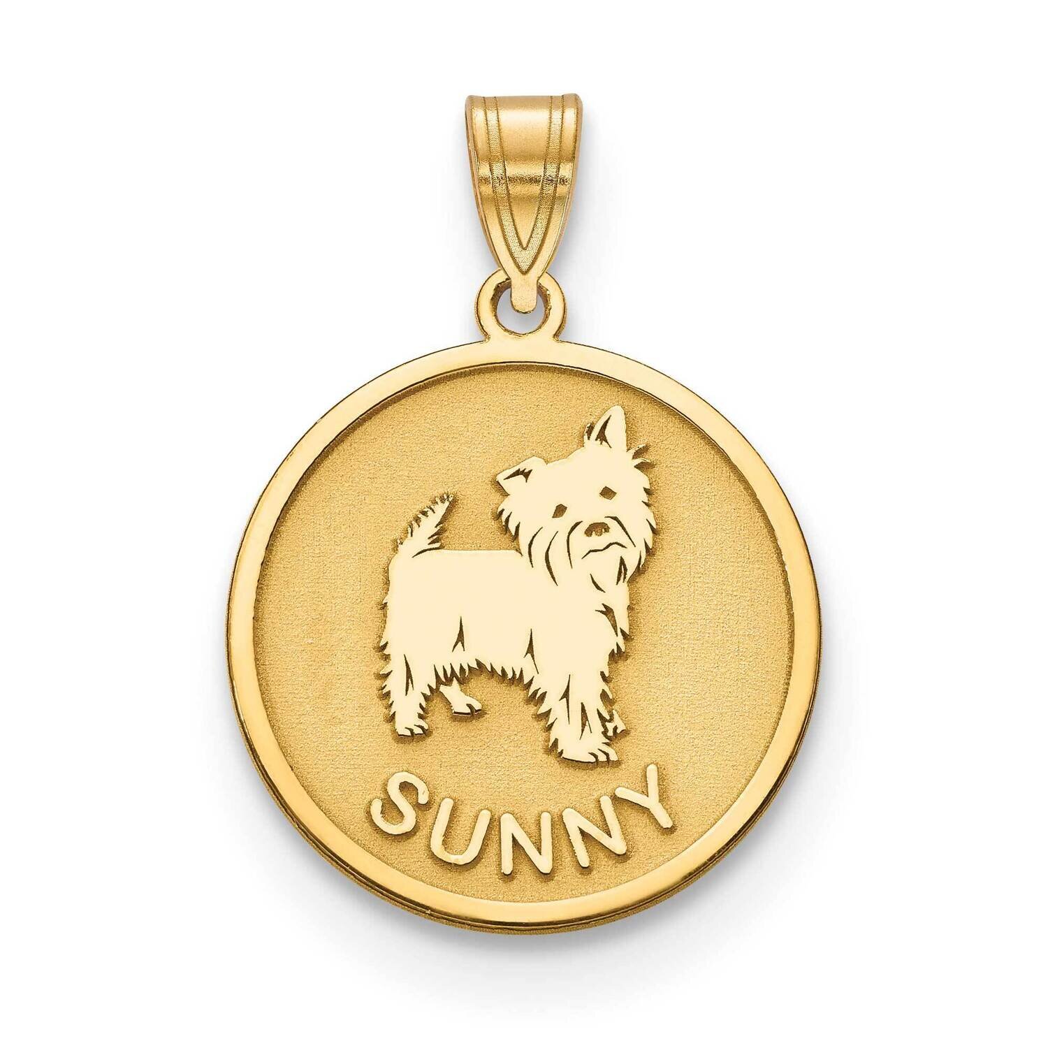 Personalized Dog Charm Gold-plated  XNA859GP, MPN: XNA859GP,