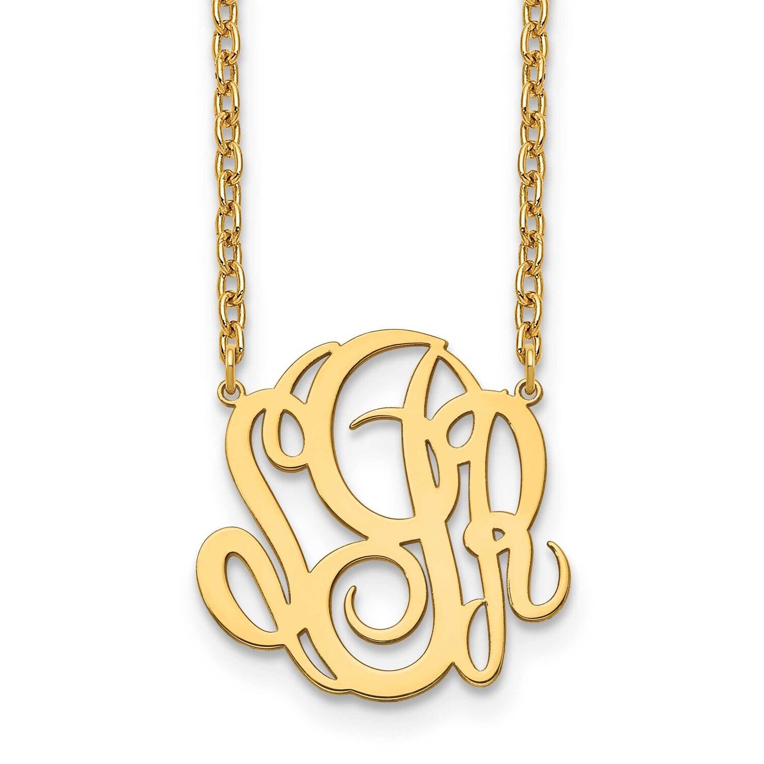 Monogram Necklace Gold-plated  XNA888GP, MPN: XNA888GP,