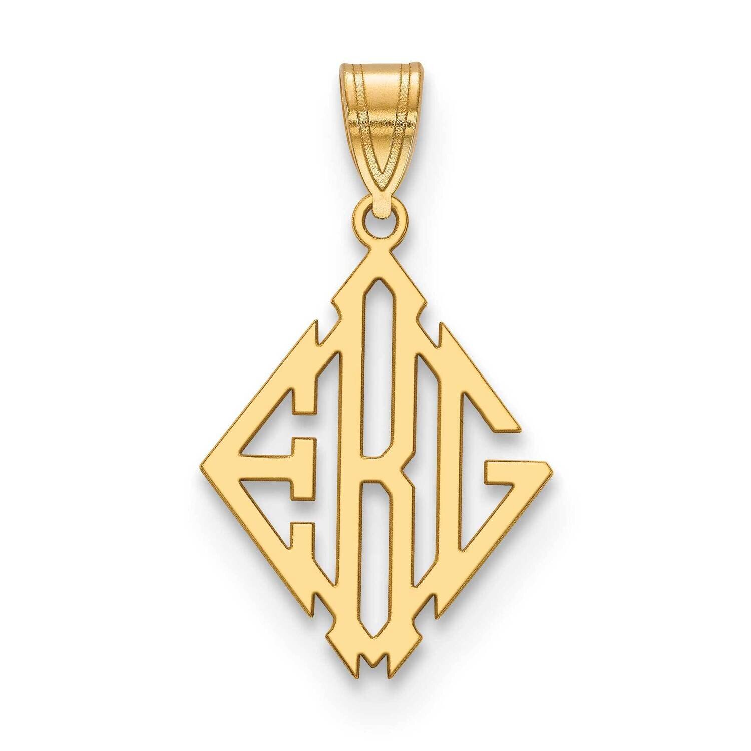 Diamond Shape Monogram Charm Gold-plated XNA892GP