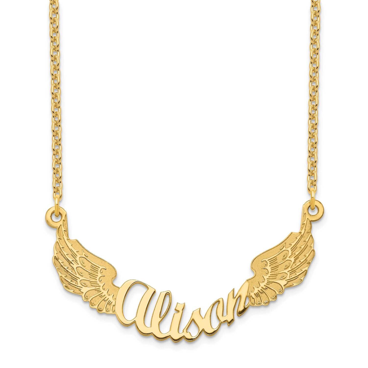Angel Wings Nameplate Necklace Gold-plated  XNA964GP, MPN: XNA964GP, 191101989872