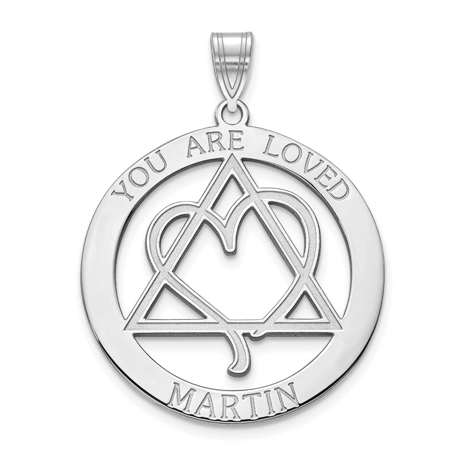 You Are Loved Name Adoption Charm Sterling Silver XNA983SS, MPN: XNA983SS,
