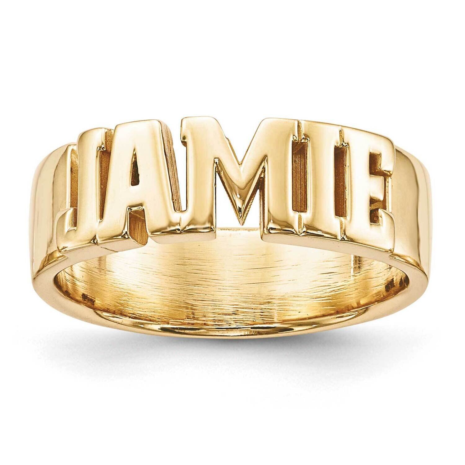 High Polish Name Ring Gold-plated Silver XNR54GP, MPN: XNR54GP, 191101392719