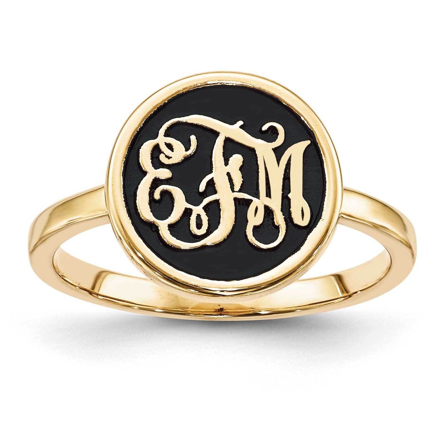 Casted High Polish with Antique background Ring 14k Gold XNR62Y, MPN: XNR62Y, 196904019047