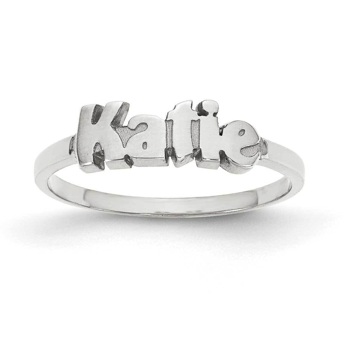 Name Ring 14k White Gold Laser Polished XNR73W, MPN: XNR73W, 191101071843