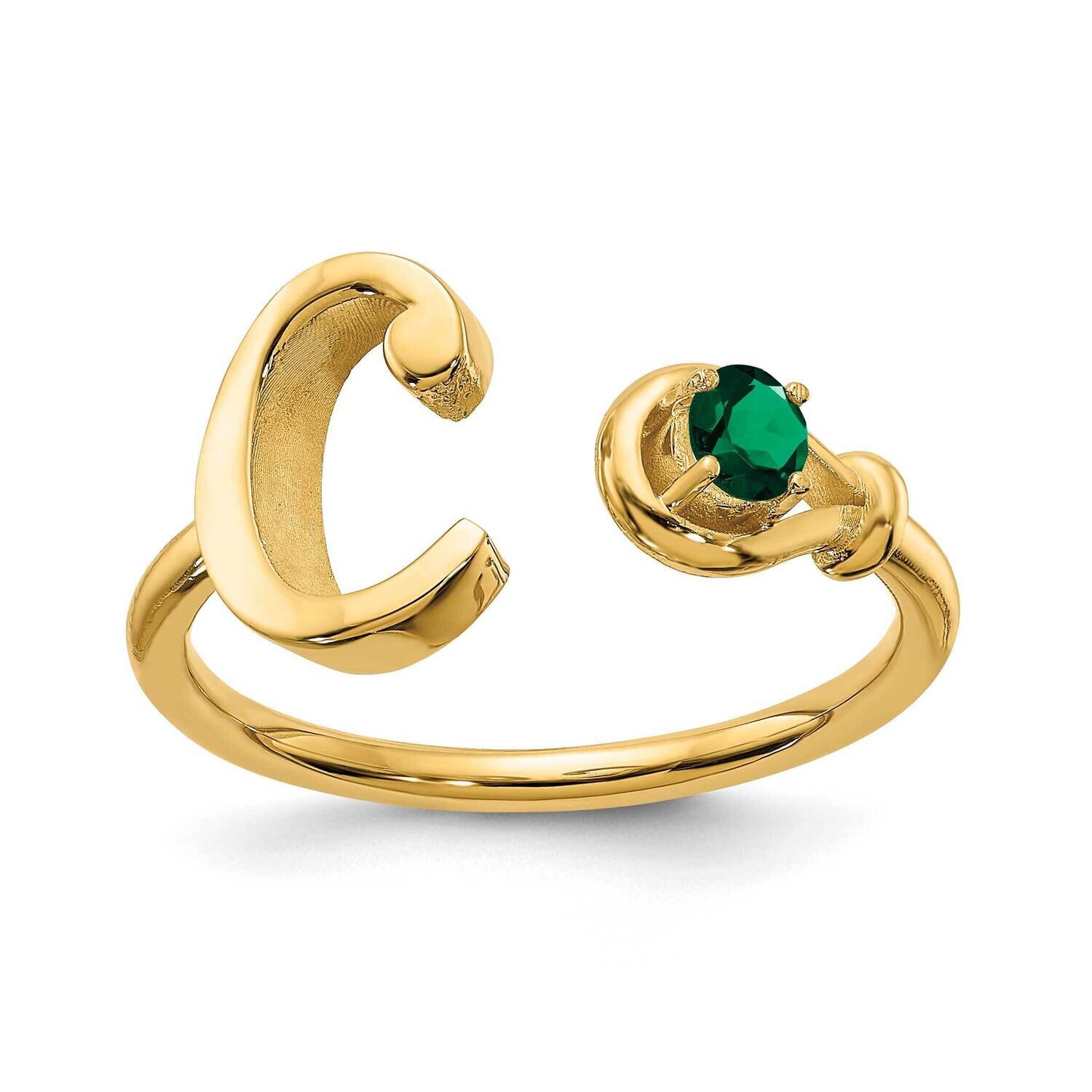 C Ring with 3.0mm Birthstone Gold-plated  XNR81CGP, MPN: XNR81CGP, 191101994449