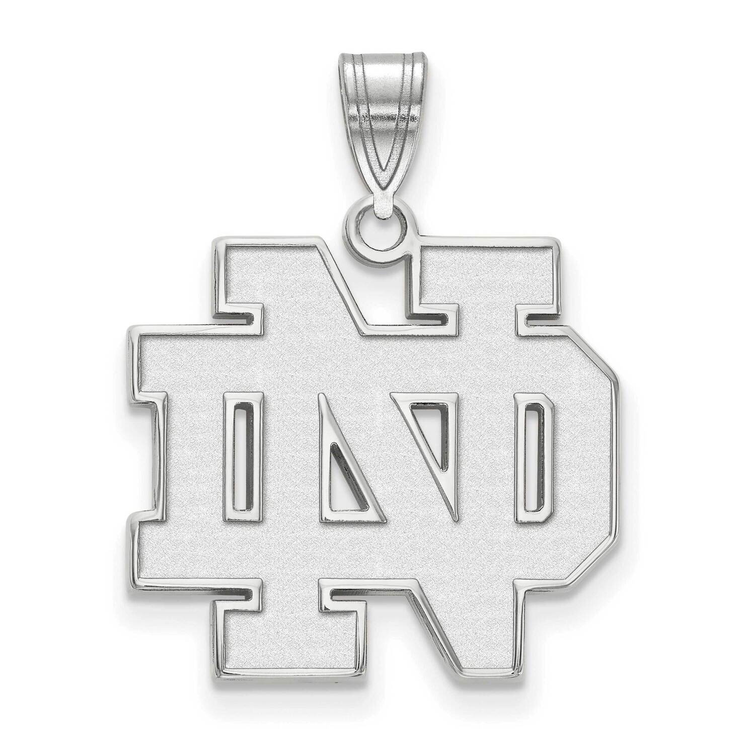 University of Notre Dame Large Pendant 10k White Gold 1W004UND, MPN: 1W004UND, 191101129926
