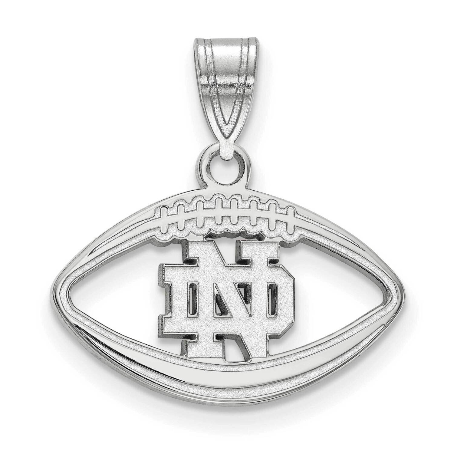 University of Notre Dame Inside Football Pendant 10k White Gold 1W019UND, MPN: 1W019UND, 1911011306…