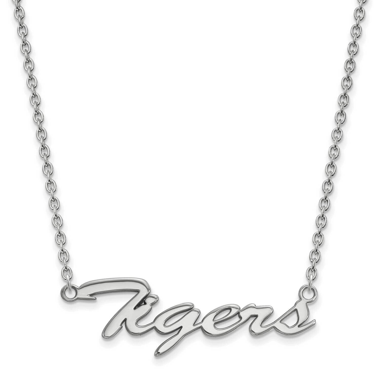 Clemson University Script Necklace 10k White Gold 1W043CU-18, MPN: 1W043CU-18, 191101121074