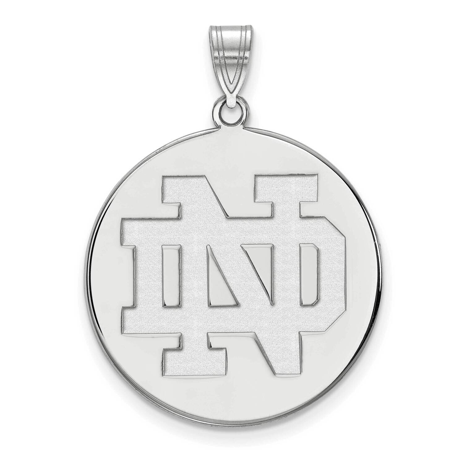 University of Notre Dame Extra-Largearge Disc Pendant 14k White Gold 4W041UND, MPN: 4W041UND, 19110…