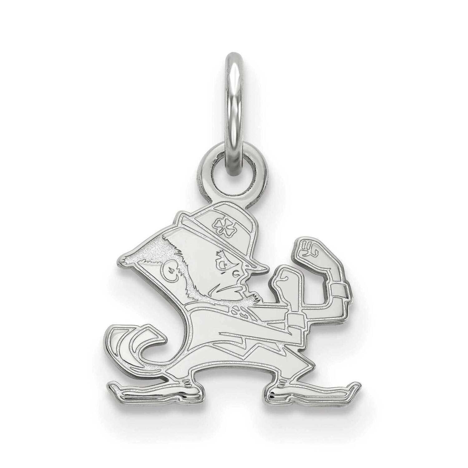 University of Notre Dame Extra-Small Pendant 14k White Gold 4W043UND