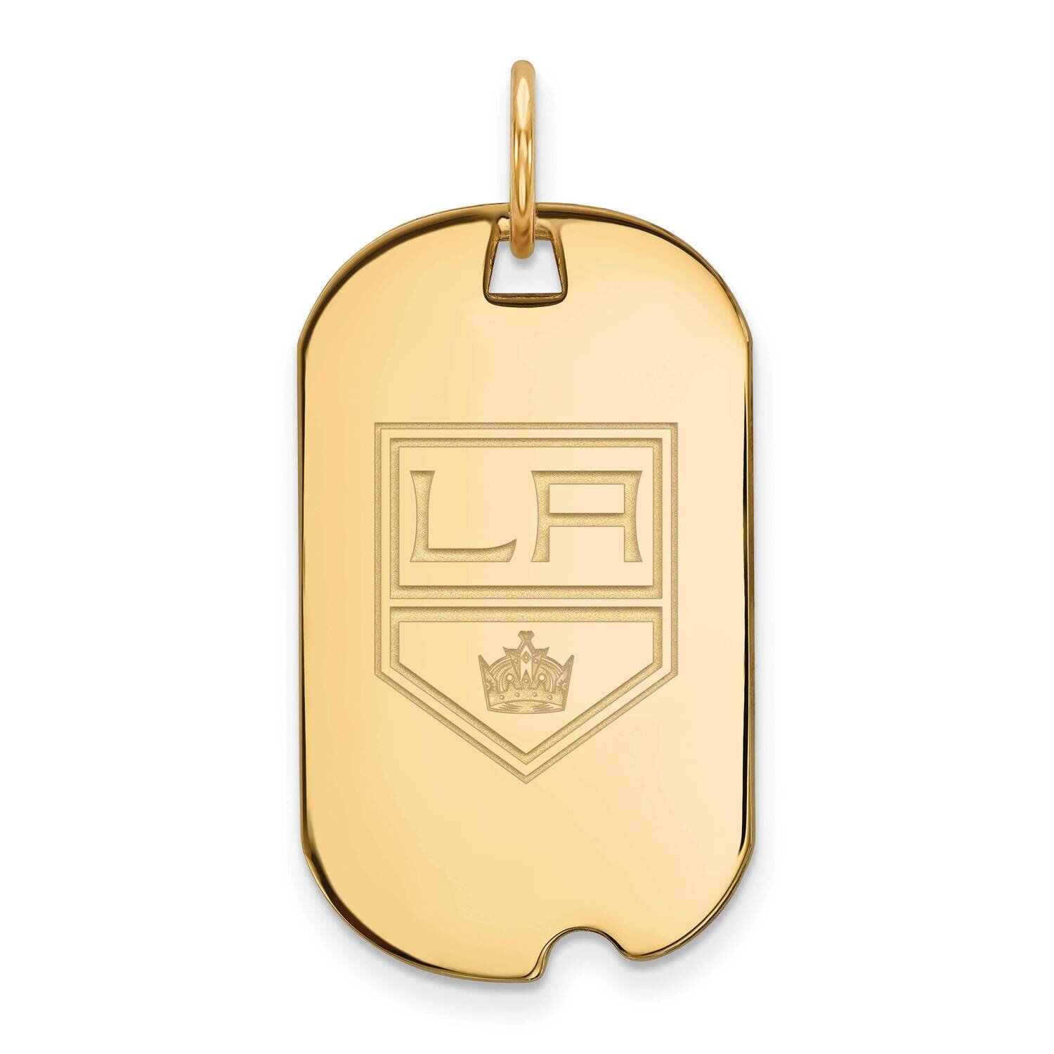 Los Angeles Kings Small Dog Tag Gold-plated Sterling Silver GP012KIN