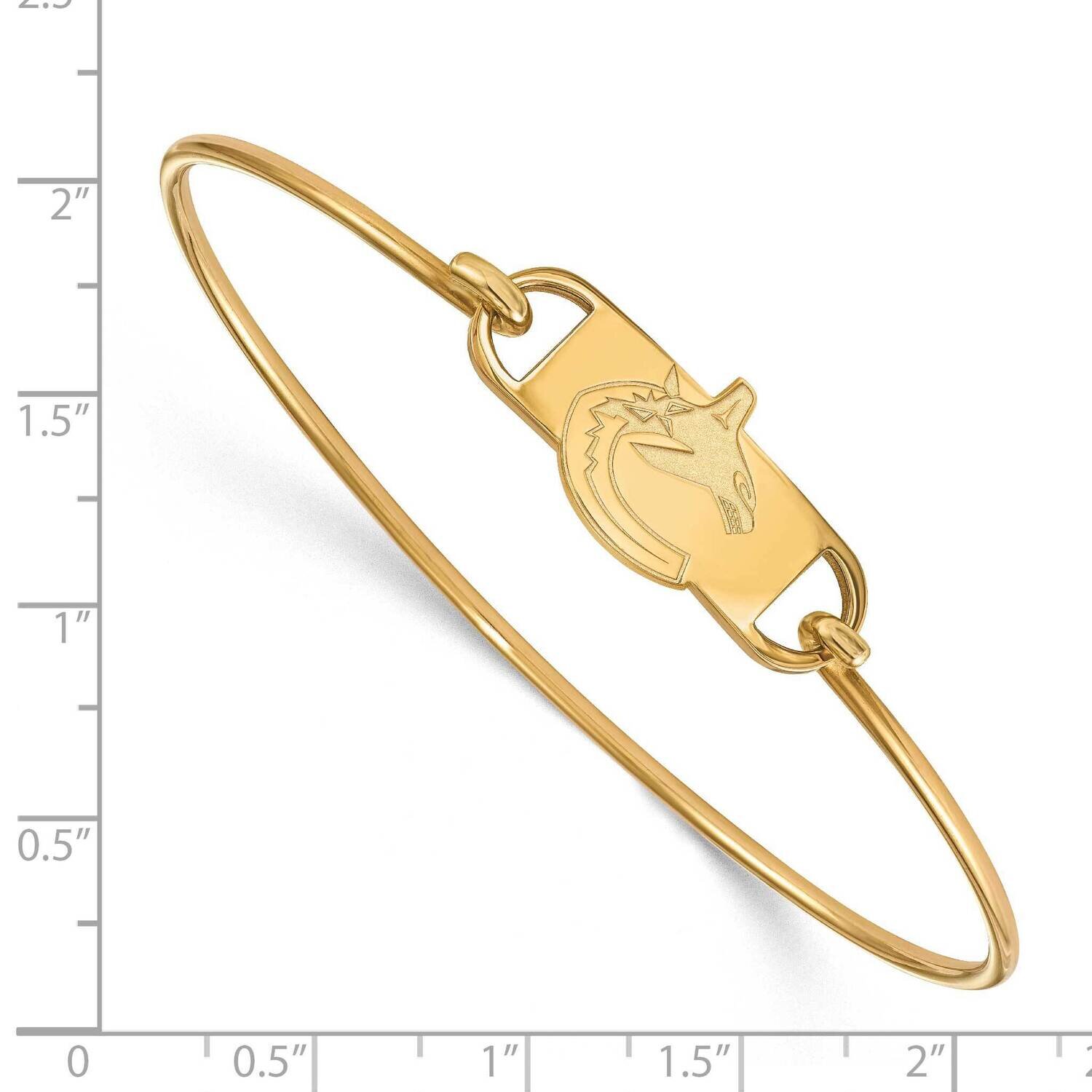 Vancouver Canucks Small Ctr Wire Bangle Gold-plated Sterling Silver GP013CUC-7, MPN: GP013CUC-7, 19…