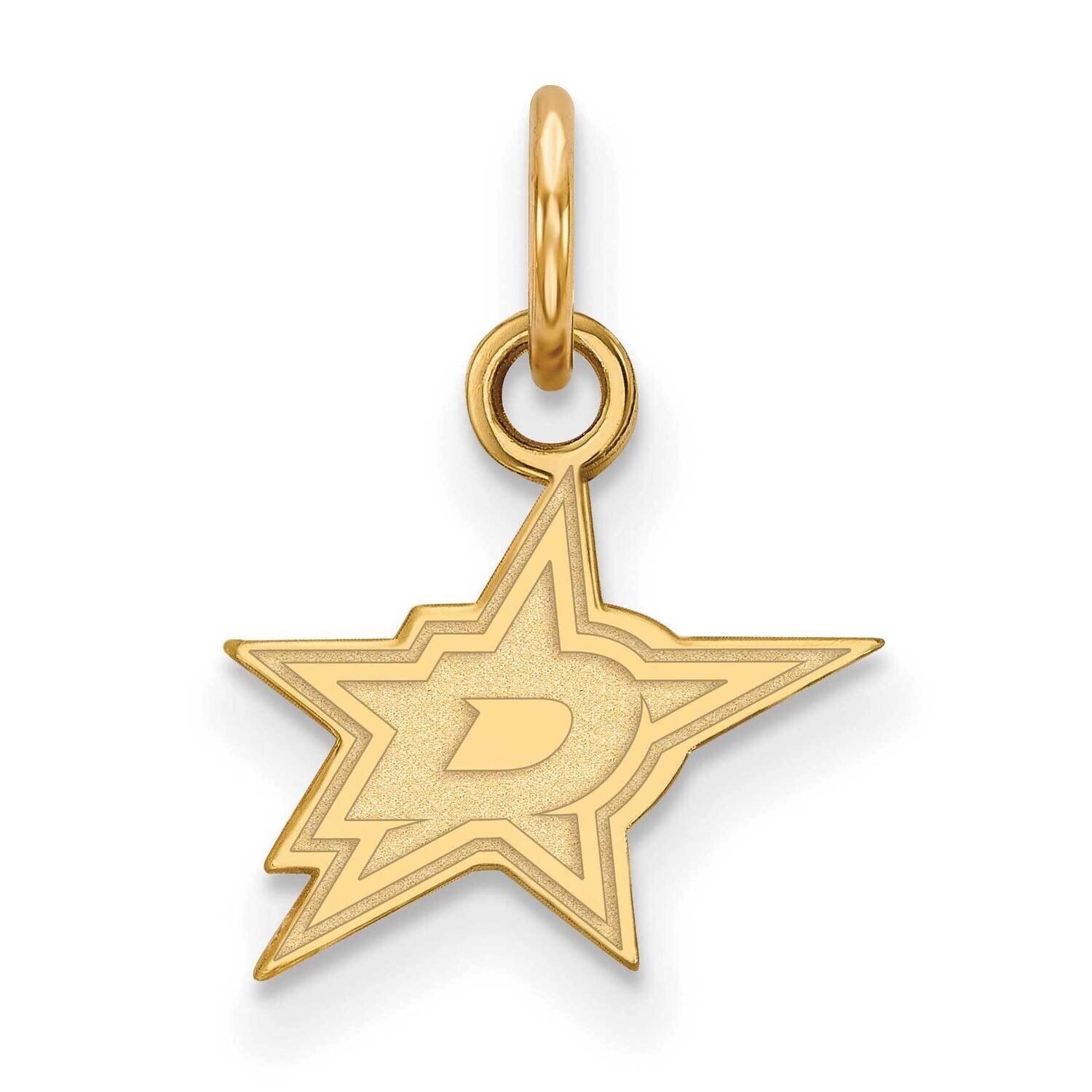 Dallas Stars Extra-Small Pendant Gold-plated Sterling Silver GP017STA