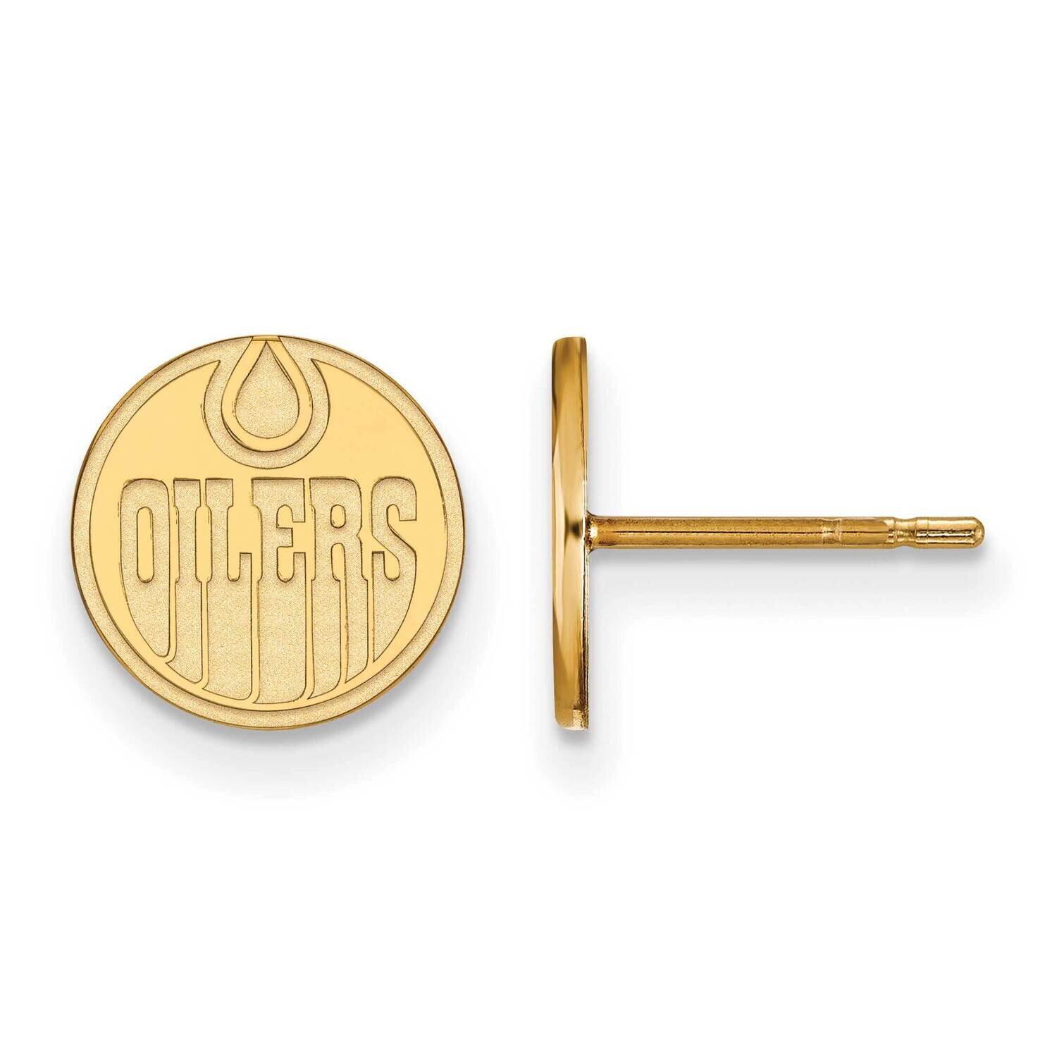 Edmonton Oilers Extra-Small Post Earrings Gold-plated Sterling Silver GP020OIL