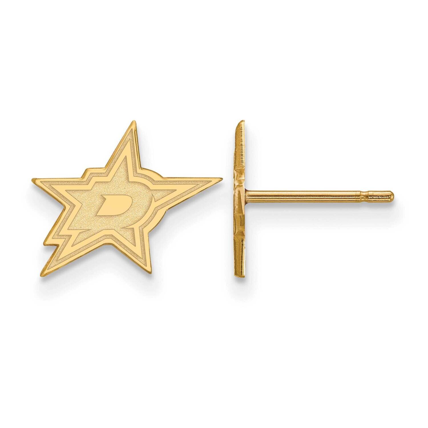 Dallas Stars Extra-Small Post Earrings Gold-plated Sterling Silver GP020STA, MPN: GP020STA, 1911011…