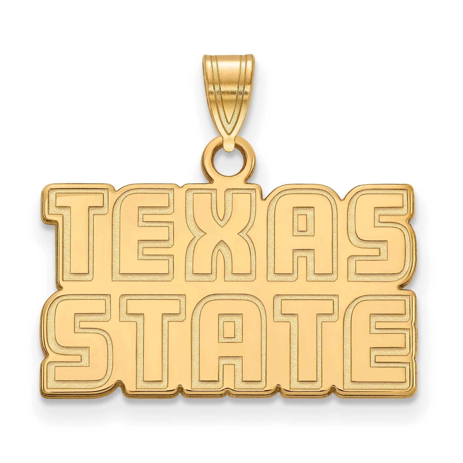 Texas State University Small Pendant Gold-plated Sterling Silver GP021TST, MPN: GP021TST, 191101123…