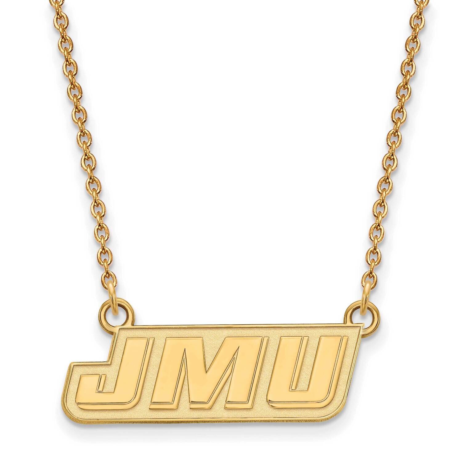 James Madison University Small Pendant with Neckla Gold-plated Sterling Silver GP024JMU-18