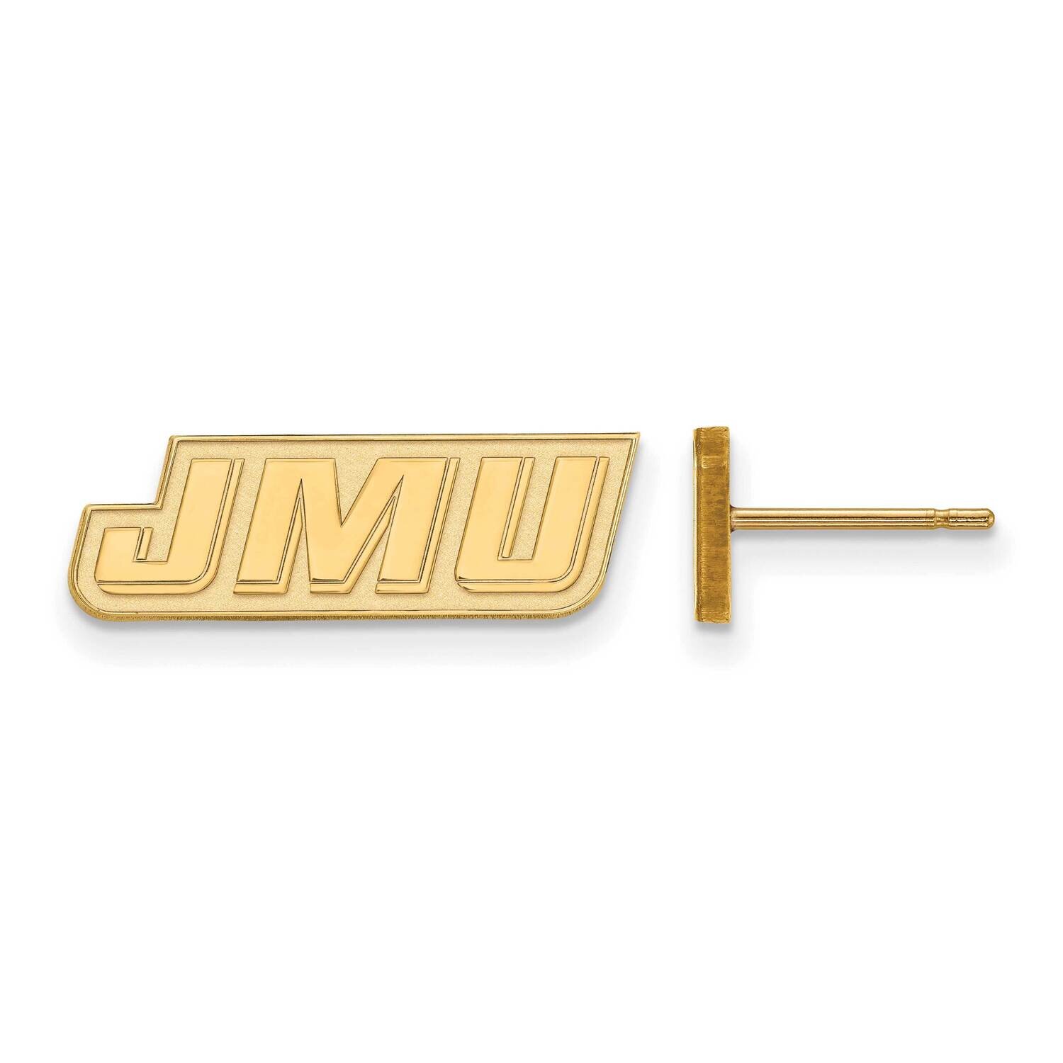 James Madison University Foundation Extra-Small Post Earrings Gold-plated Sterling Silver GP025JMU,…