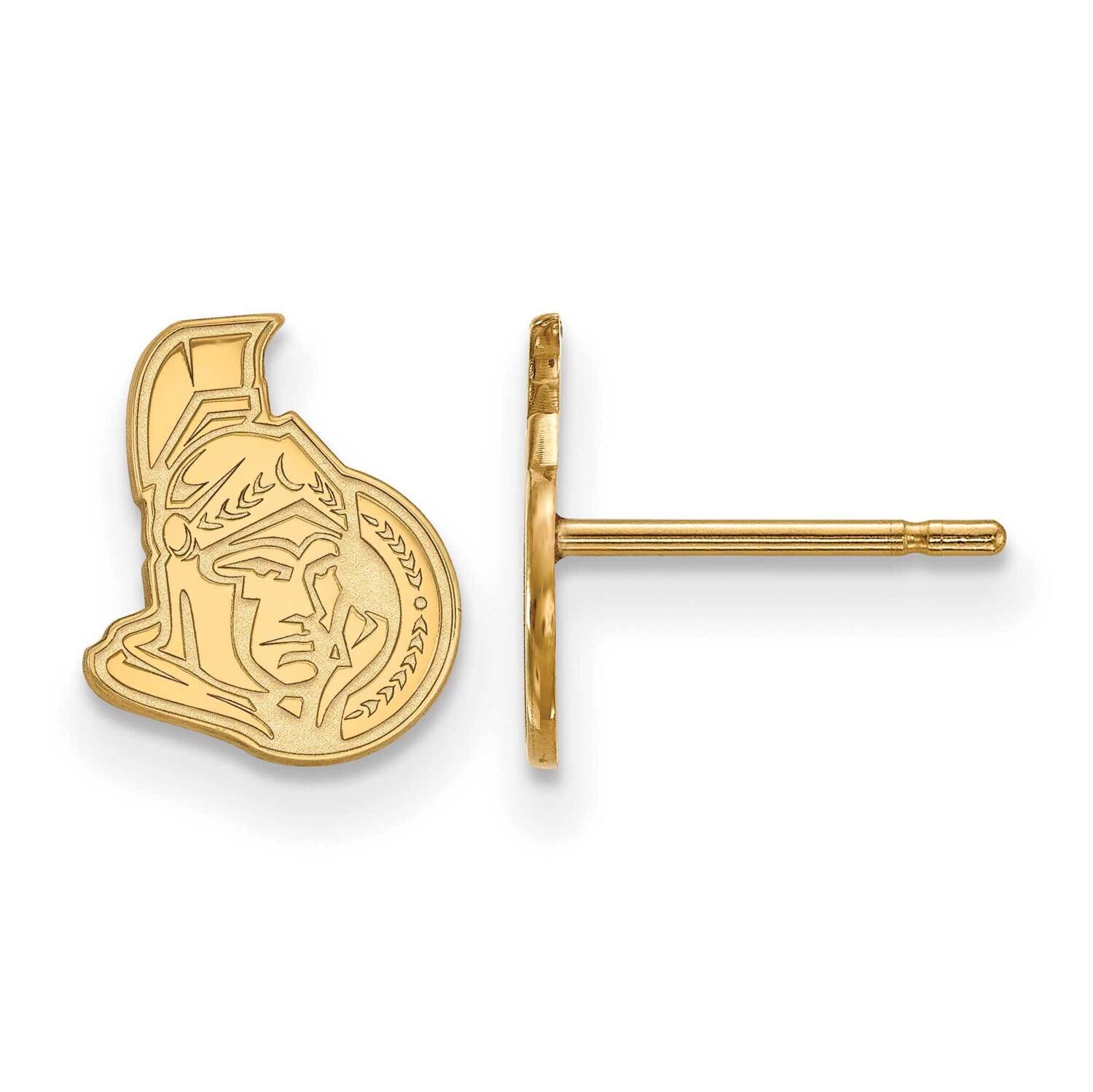 Ottawa Senators Extra-Small Post Earrings Gold-plated Sterling Silver GP026SEN, MPN: GP026SEN, 1911…