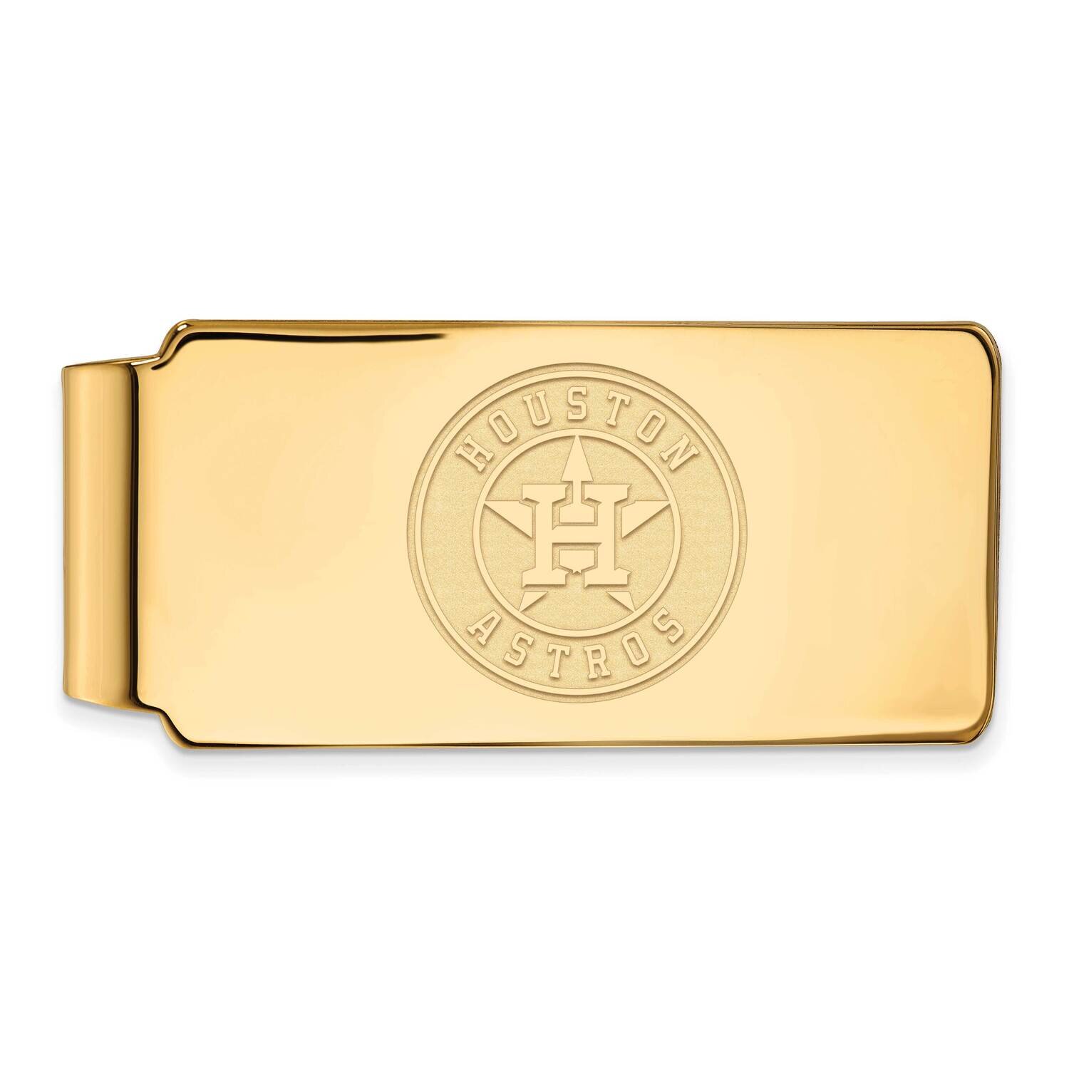 MLB Houston Astros Money Clip Gold-plated Sterling Silver GP028AST
