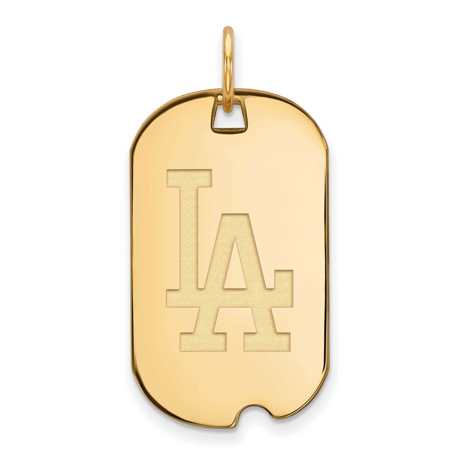 MLB Los Angeles Dodgers Small Dog Tag Pendant Gold-plated Sterling Silver GP031DOD, MPN: GP031DOD, …