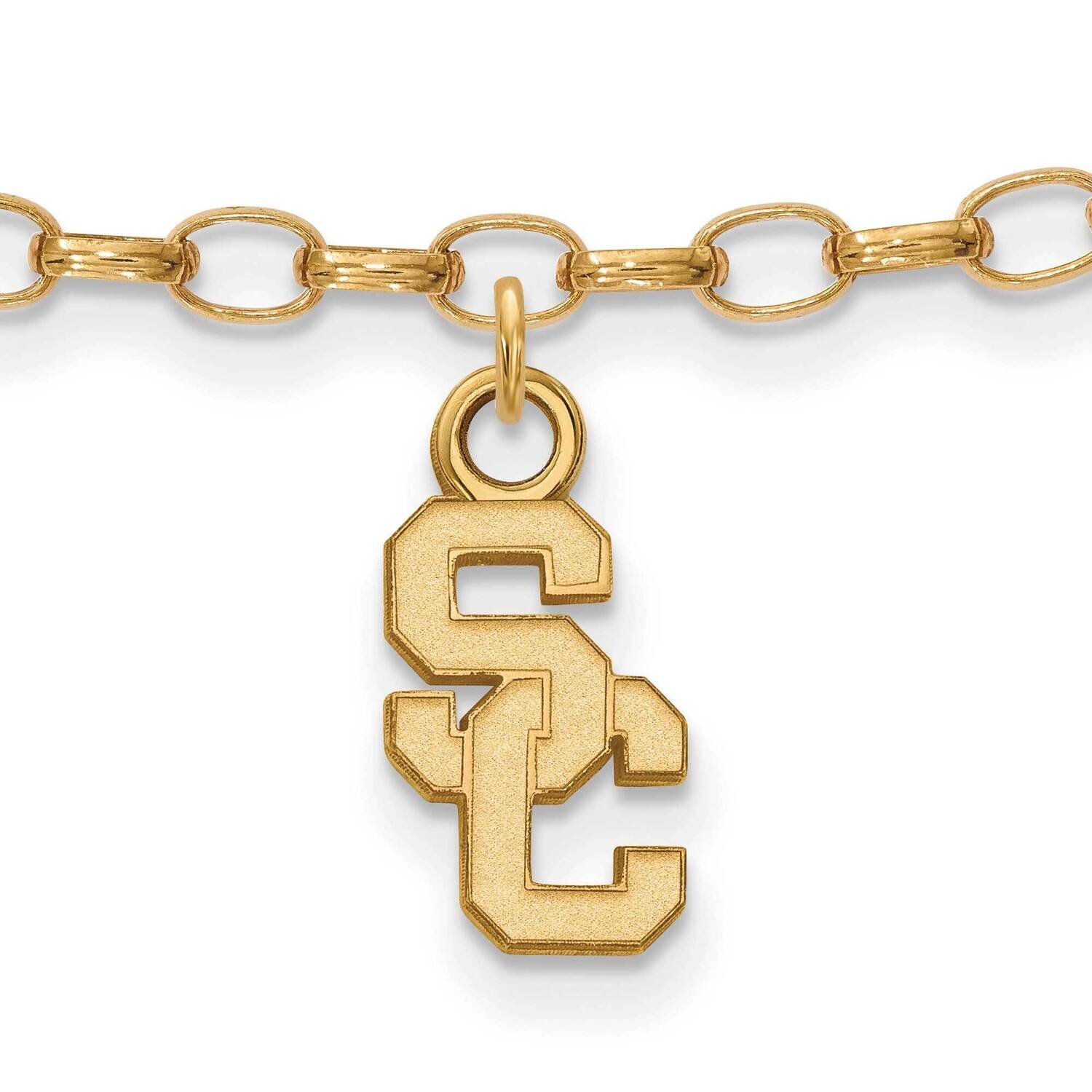 University of Southern California Anklet Gold-plated Sterling Silver GP056USC