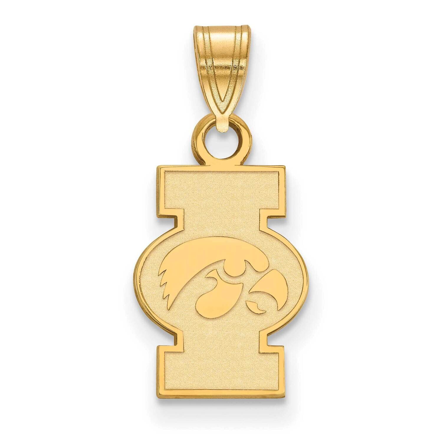 University of Iowa Small Pendant Gold-plated Sterling Silver GP074UIA