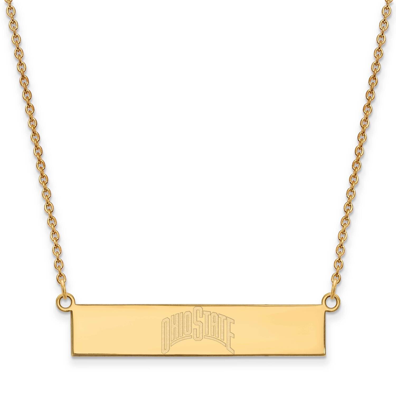 The Ohio State University Small Bar Necklace Gold-plated Sterling Silver GP092OSU-18