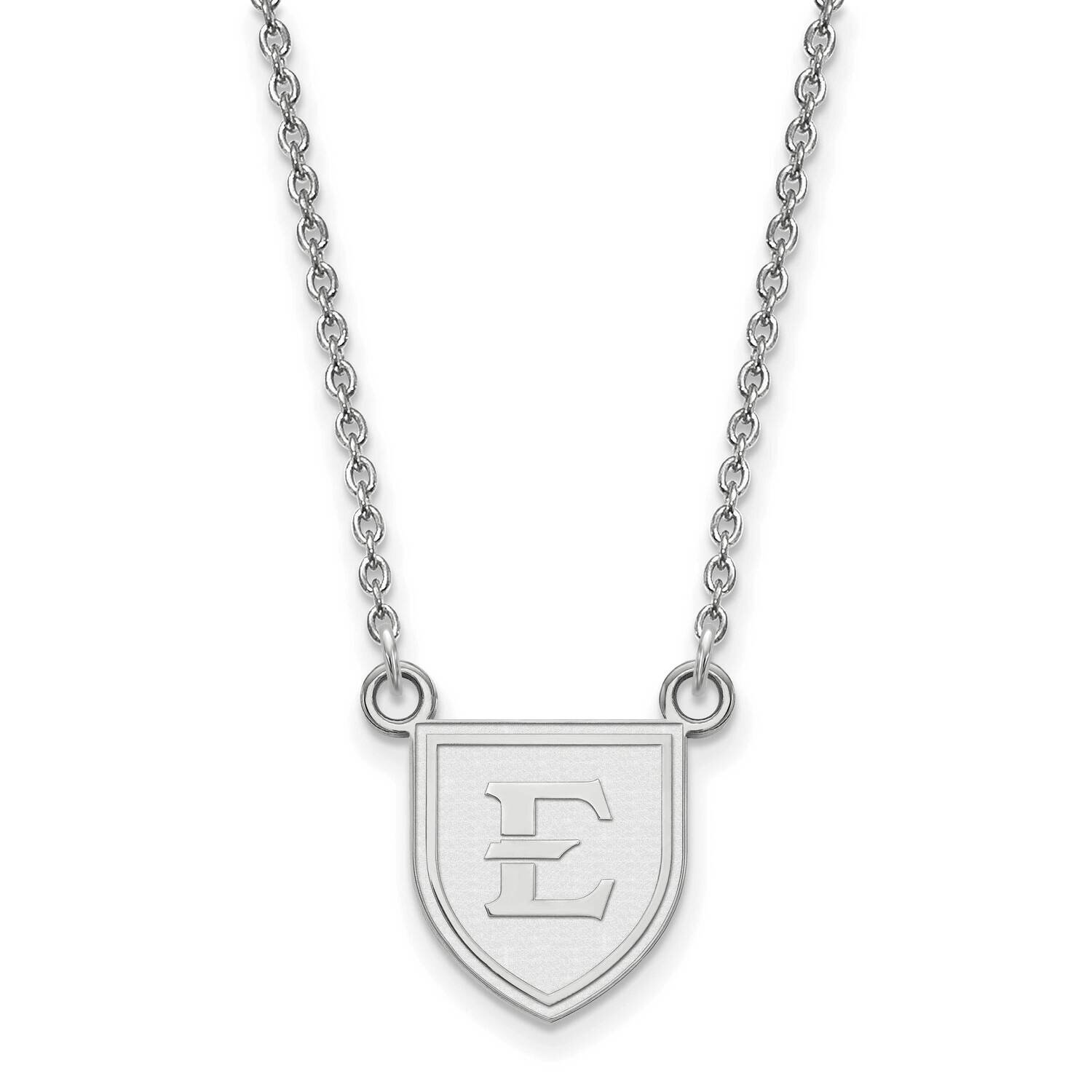 East Tennessee State University Small Pendant with Necklace Sterling Silver SS005ETS-18, MPN: SS005…