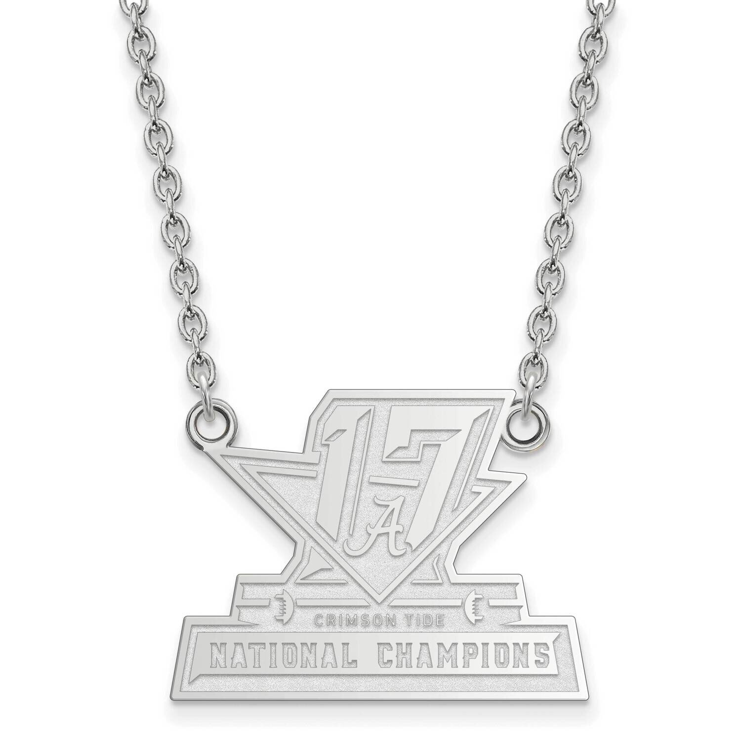 University of Alabama 2018 College Football National Champions Large Sterling Silver SS009CFA17-18,…