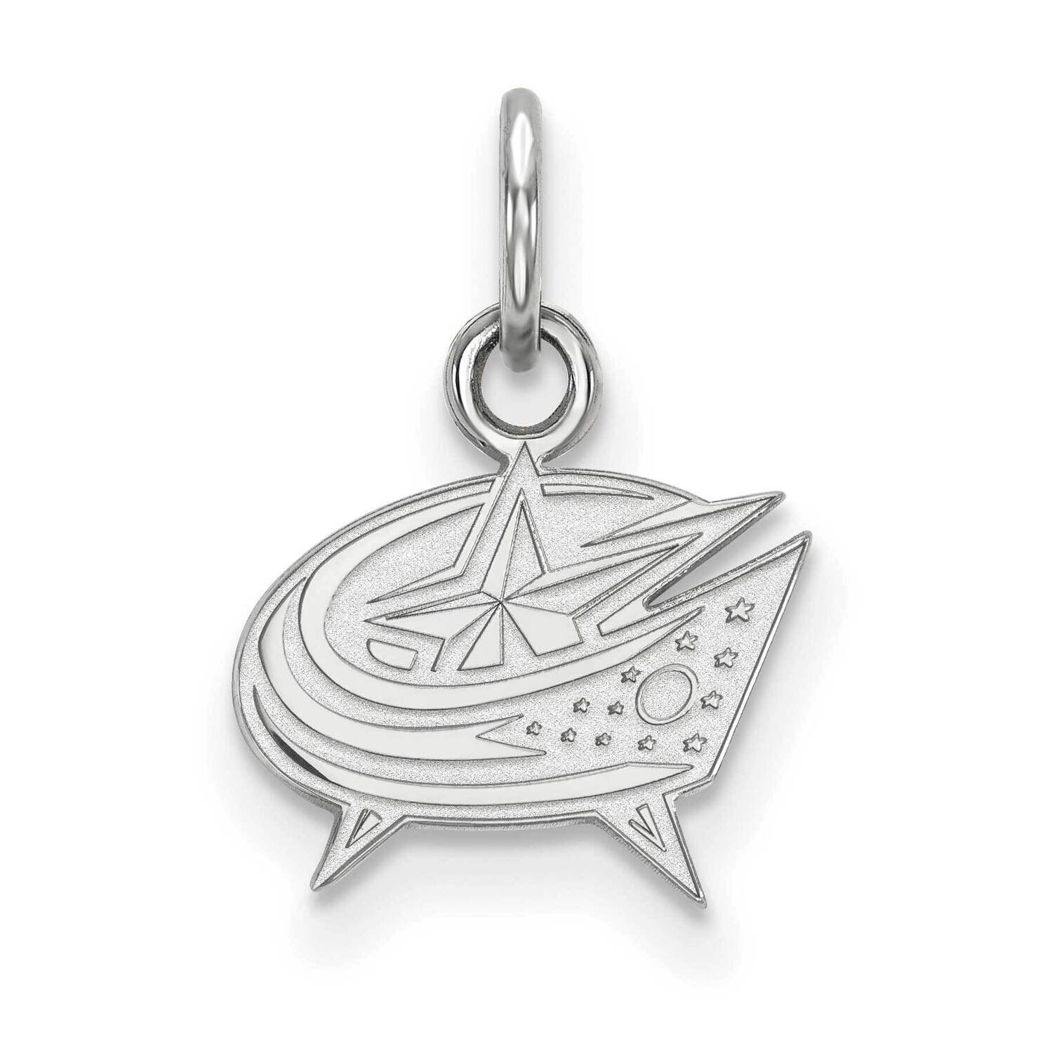 Columbus Blue Jackets Extra-Small Pendant Sterling Silver Rhodium-plated SS017BJA, MPN: SS017BJA, 1…