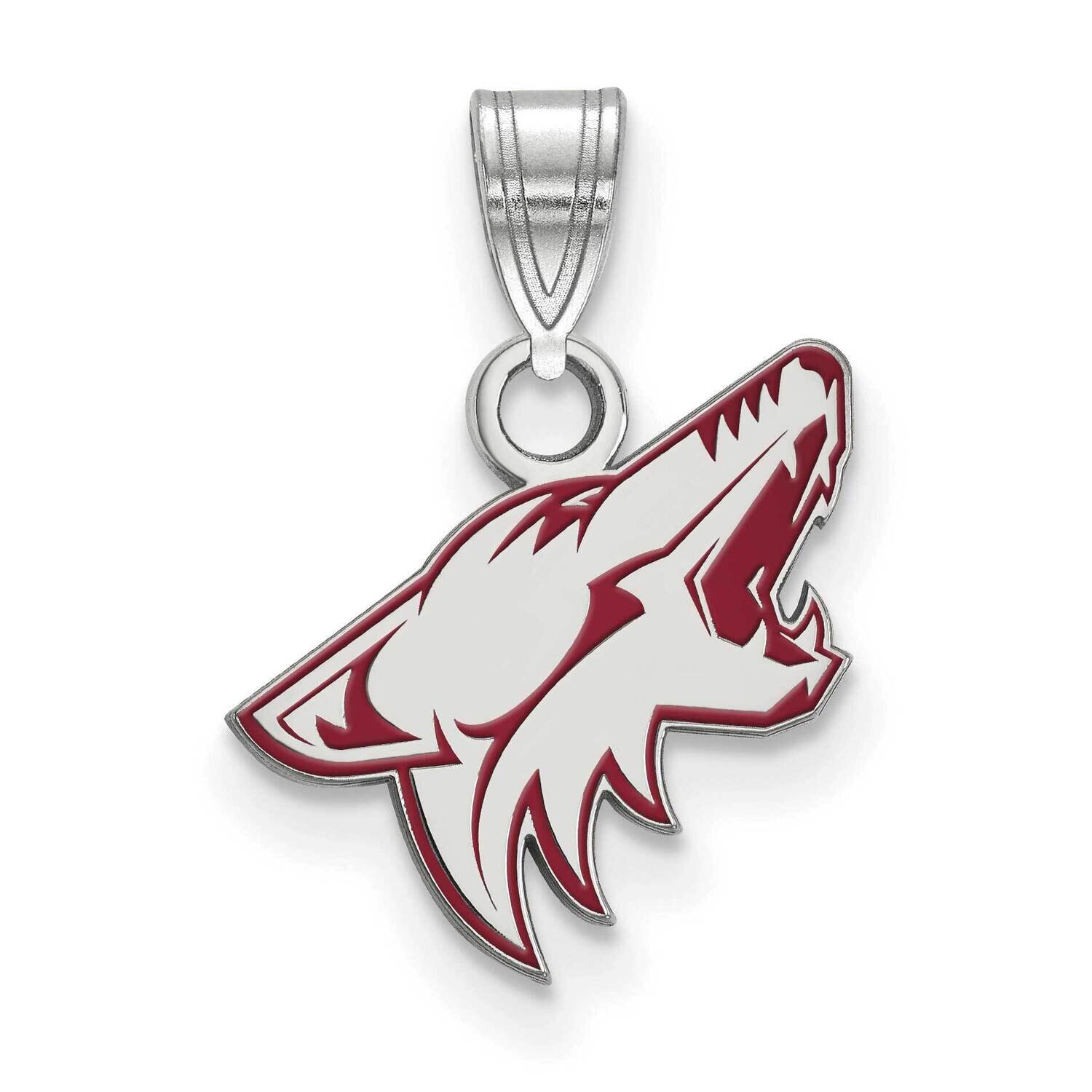 Arizona Coyotes Small Enamel Pendant Sterling Silver Rhodium-plated SS018COY, MPN: SS018COY, 191101…