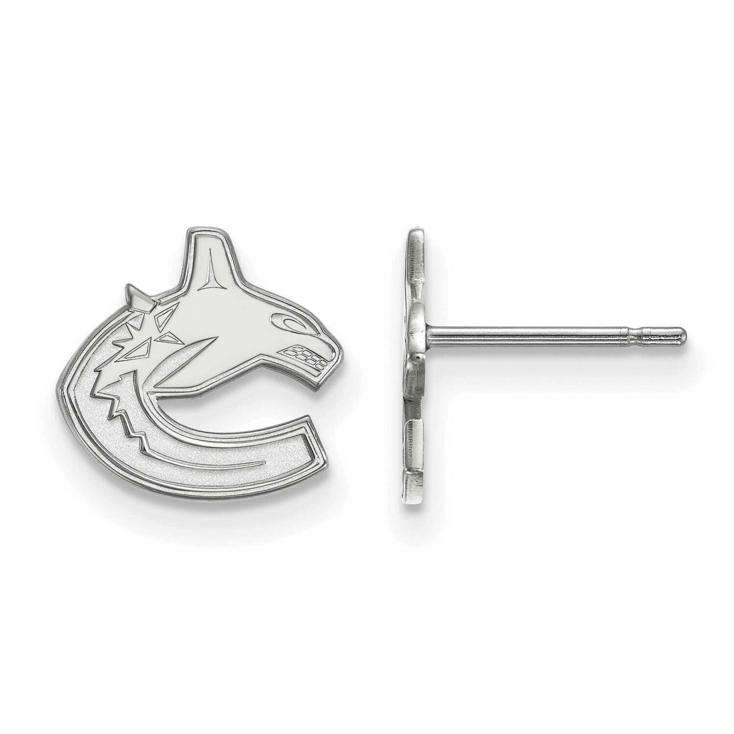 Vancouver Canucks Extra-Small Post Earrings Sterling Silver Rhodium-plated SS018CUC, MPN: SS018CUC,…
