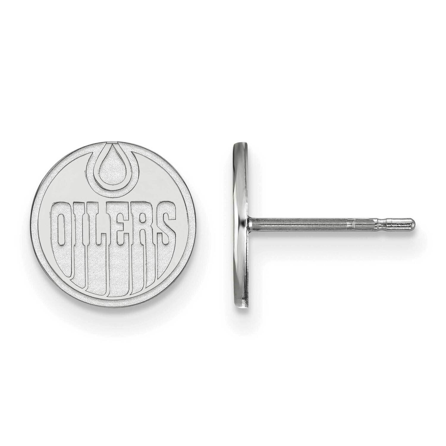 Edmonton Oilers Extra-Small Post Earrings Sterling Silver Rhodium-plated SS020OIL, MPN: SS020OIL, 1…